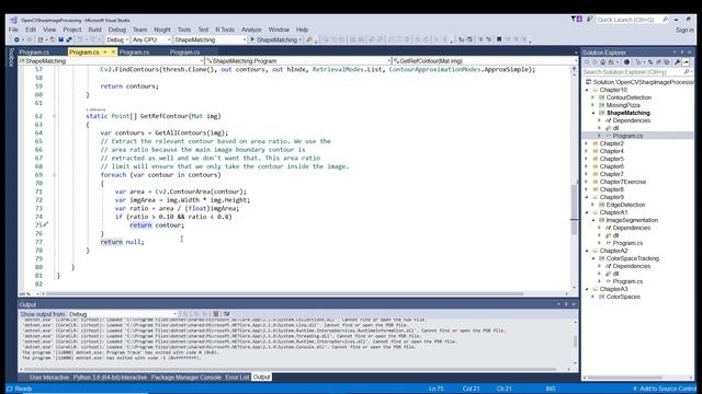 Shape Matching Demo With C# and OpenCV смотреть онлайн