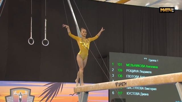 Angelina Melnikova (RUS) - 12,050 Beam - All-around Final - Russian Cup 2023 смотреть онлайн
