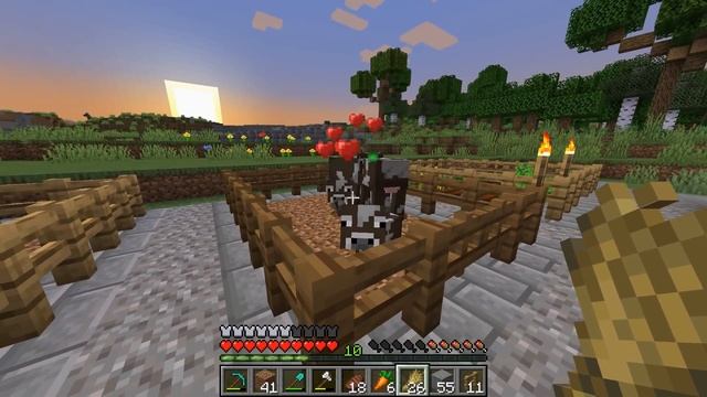 Майнкрафт 1.18 Выживание без модов! Свиньи повелись на мою морковку в minecraft! #6