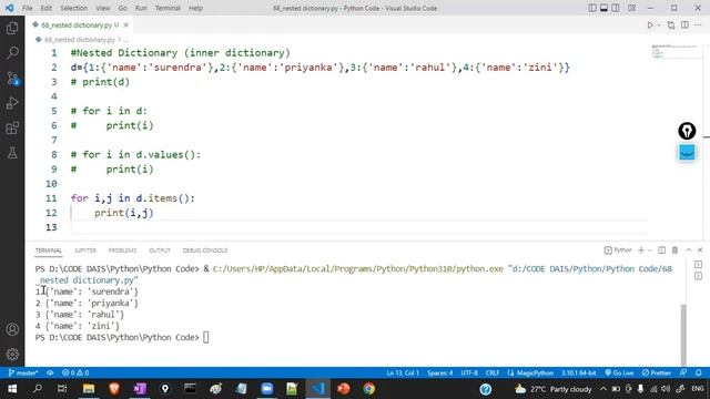 ?♂️ Nested Dictionary in Python | Python By Surendra смотреть онлайн