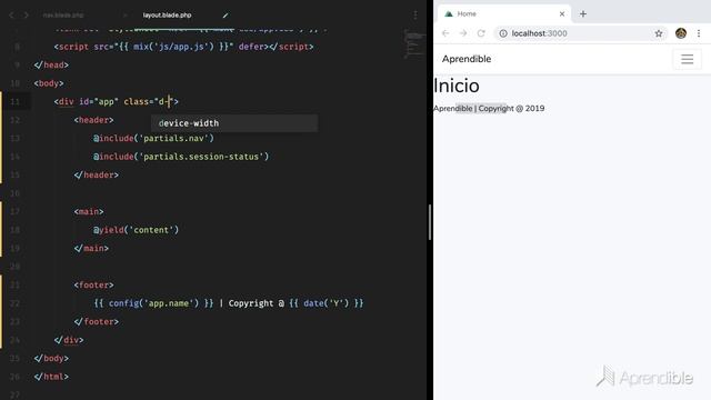 36 - Diseño con Bootstrap 4 | Aprende Laravel desde cero смотреть онлайн