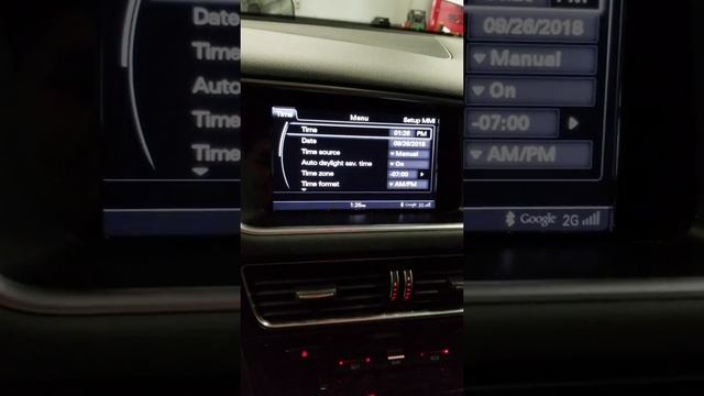 2015 Audi Q5 Time On Dash Change