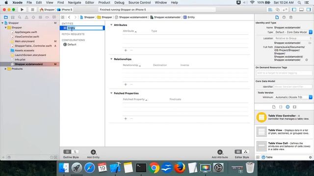 CMSC 482 - Shopper Table View Controller & Core Data смотреть онлайн