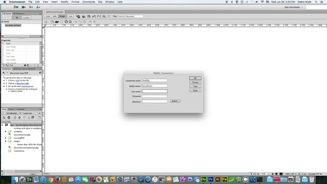 Setting up Dreamweaver CS6 to connect to MySQL смотреть онлайн