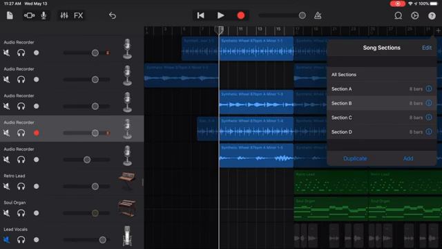 How To Make A FULL SONG on iPHONE & iPAD (Garageband iOS Tutorial) | Studio Vlog смотреть онлайн
