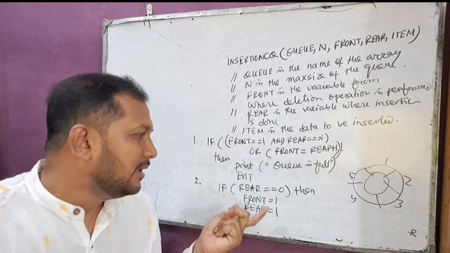 Circular Queue Insertion & Deletion Algorithm #datastructure смотреть онлайн