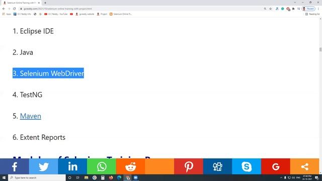 Selenium Online Training with Project | Email: gcrindia@gmail.com | Mobile: 91-6303884605 | смотреть онлайн