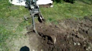 Посадка картофеля под лебедку