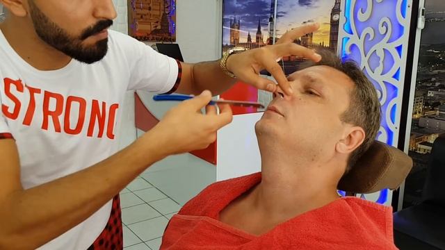 Бритьё у турецкого барбера! ЖЕЕЕЕСТЬ!!!! смотреть онлайн