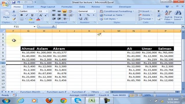 Cell Group in Excel Worksheet | Insert rows | Excel Course | Lecture 8 смотреть онлайн
