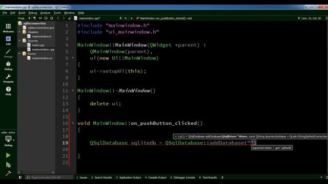 Qt5 C++ How To Connect Qt Application To Sqlite3 Database #29 смотреть онлайн