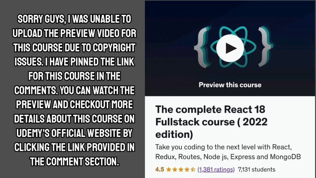 The complete React 18 Fullstack course смотреть онлайн