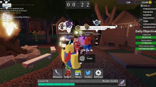 Buying Cyber Slasher Knife ( Showcase + Gameplay ) In Survive The Killer Roblox смотреть онлайн