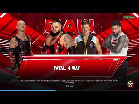 WWE2K24 Bronson Reed vs Grayson Waller vs Baron Corbin vs Jey Uso смотреть онлайн