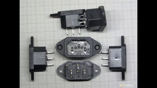 Гнезда питания IEC320 C8 - два вида, C14 - один вид | #Обзор