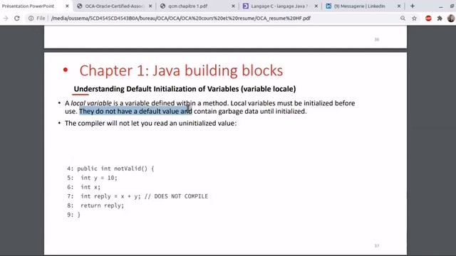 OCA JAVA 8_Chap1 cours+qcm смотреть онлайн