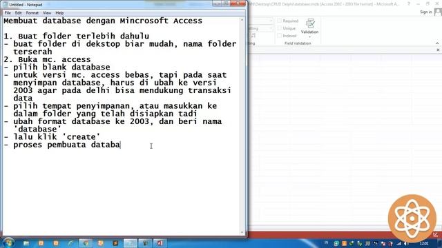 Tutorial DELPHI 7 Part 1 - Membuat Database смотреть онлайн