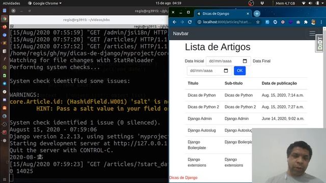 Dica #15 - Django: Filtro de datas no frontend смотреть онлайн