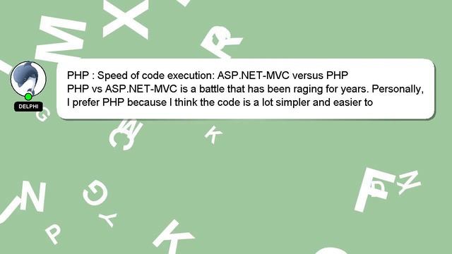 PHP : Speed of code execution: ASP.NET-MVC versus PHP смотреть онлайн