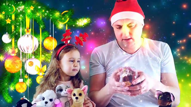 Милана нарисовала НОВОГОДНИЙ ПОДАРОК и оживила Сладких Щенков!