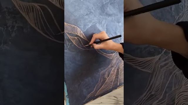 Художественные шедевры из обычной декоративной штукатурки! смотреть онлайн