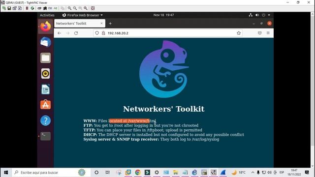 NETWORKER TOOLKIT: GNS3 Docker, servidor WWW, FTP, TFTP, syslog. смотреть онлайн