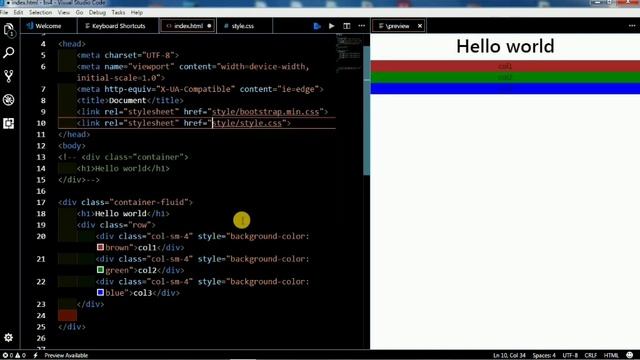 Lesson 2 Bootstrap 4 Grid Basic смотреть онлайн