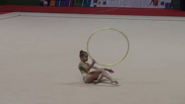 Работнова Ольга, 2003, обруч, Первенство Москвы, 2015, май.