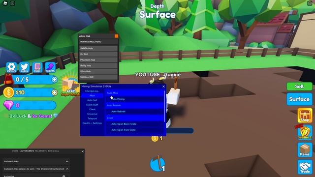 ROBLOX Mining Simulator 2 Hack Script GUI : Auto Farm, Mine Aura, Open All Eggs | *Pastebin 2022* смотреть онлайн