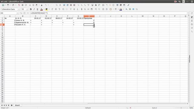 Формулы в электронных таблицах (LibreOffice Calc) смотреть онлайн
