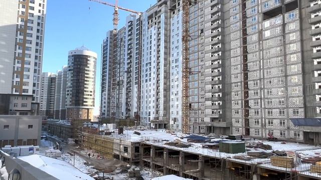 Ход строительства "Highvill Ishim С", февраль, 2022 года смотреть онлайн