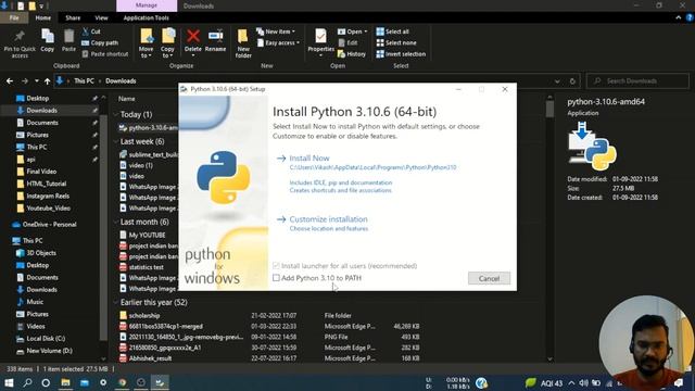 How to download and install python on windows system | Windows system me python install kaise kre смотреть онлайн