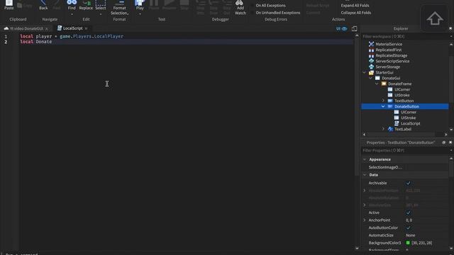 How to make a Donate GUI - Roblox Studio смотреть онлайн