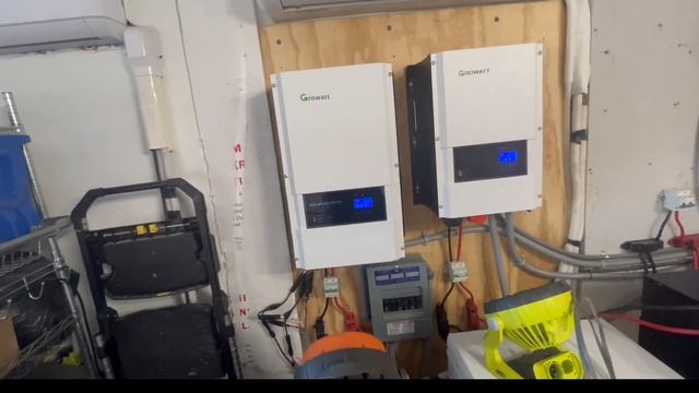 NEW 15.3kWh EG4 LiFePO4 Battery Bank NOW Cooling Entire House Overnight With 12kw Growatt Inverter