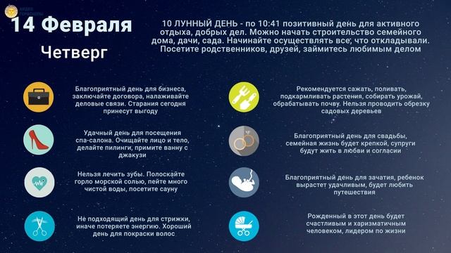 Лунный календарь бизнеса, стрижек, здоровья на февраль 2019 смотреть онлайн