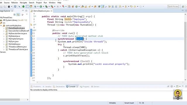 Multithreading in Java [Part 8] : DeadLock смотреть онлайн