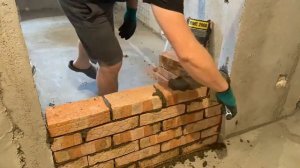 Как закладывать дверной проём кирпичом, чтобы он не развалился