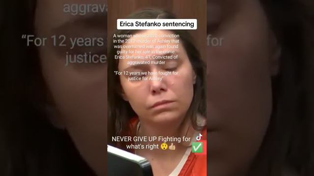 Erika Stefanko FINALLY Found guilty for her part in Murder 12 years later #truecrime #crime ##fyp смотреть онлайн
