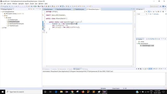 Binary Search Algorithm In Java(Hindi) смотреть онлайн