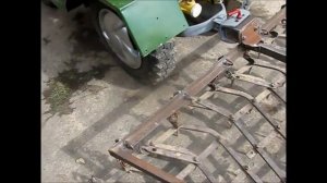 сцепка для минитрактора-мотоблока МТЗ и бороны.