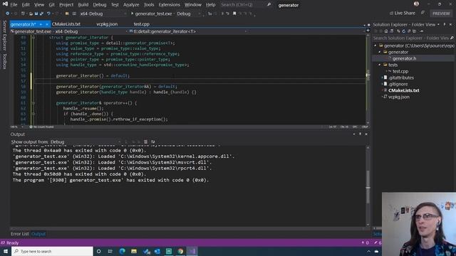 Implementing Generators with C++20 Coroutines смотреть онлайн