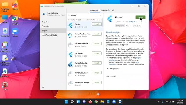 Lec 2.4 - Installing Flutter (4/5) - Setup an Editor (Urdu / Hindi) смотреть онлайн