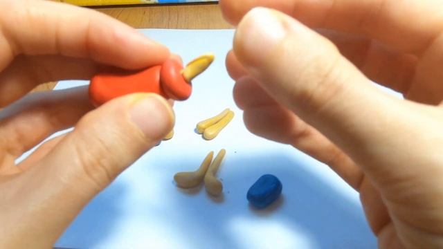 Как слепить из пластилина Кролика из Винни Пуха?\Видео лепка смотреть онлайн
