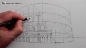 How to Draw The Colosseum in Perspective