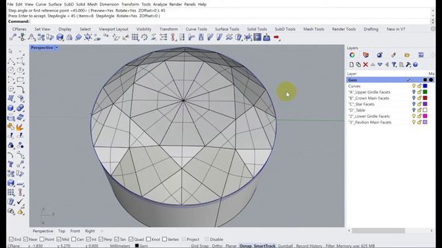 Black Diamond 3D model | Rhino3d смотреть онлайн