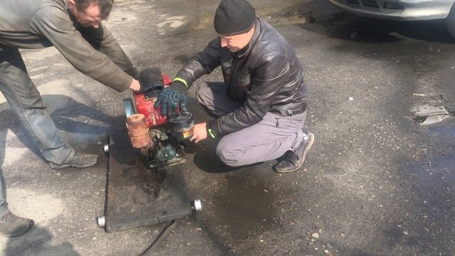 Китайский одноцилиндровый дизельный двигатель JiangDong смотреть онлайн