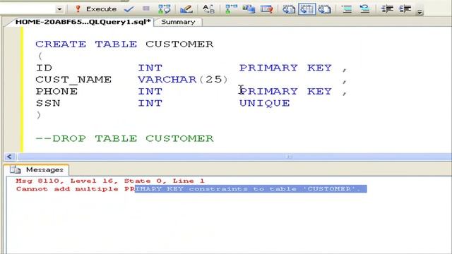 Differences between primary key and unique key - SQL Server Interview Questions смотреть онлайн