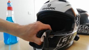 Уход за Шлемом. Чистим, убираем Бактерии. Shark.#driver