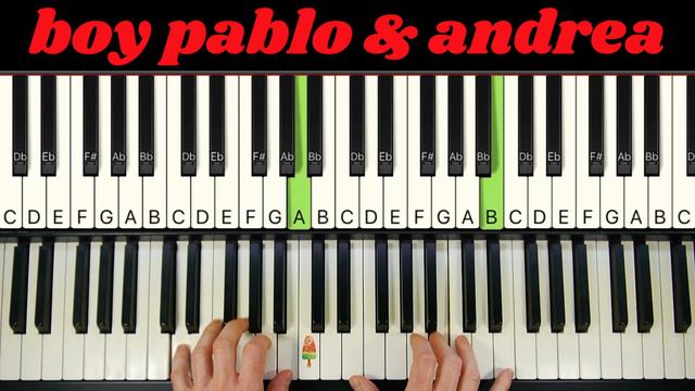 boy pablo & andrea | "i just wanna go home" | chords on piano смотреть онлайн