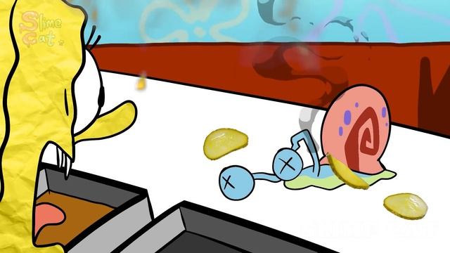 Korean Street Food Mukbang Animation? Combination Pizza Toast Mukbang?Spongebob Food Fight-SLIME CA смотреть онлайн